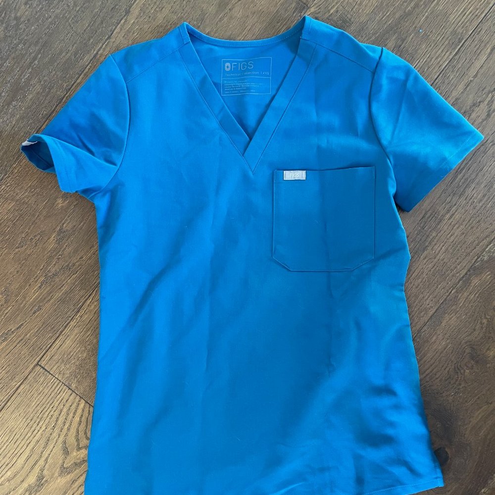 Catarina 1 pocket top - Alpine (alps) Blue - XXS